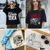 guangyintong White HTV Heat Transfer Vinyl Bundle, 10pcs 30.5 x