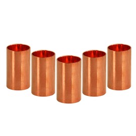 Supply Giant DDDQ0034-5 Straight Copper Coupling Fittings with Sweat Ends and Dimple Tube, 3/4 Inch
