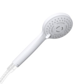 TATAY Bombay Multifunctional 3 Function Handheld Shower Head with Water Saving System - White, 10cm
