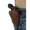 Barsony Brown Leather Western Style Holster for Taurus 85; 405;