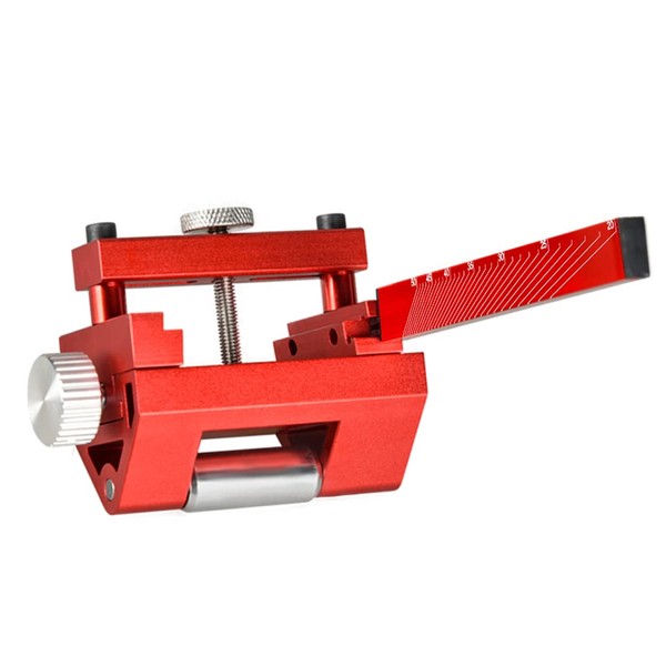 N&S Juvyig Honing Guide Tool-Woodworking Sharpening Holder of Whetstone-Adjustable Angle Knife Sharpener for Chisels and Planes 0-2.55 inches (Red)