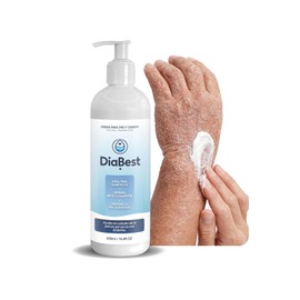 Diabest 500ml. | Crema para Pies Agrietados y Piel Muy Seca - con Urea y Vitamina E – Suaviza Talones, Codos y Piernas