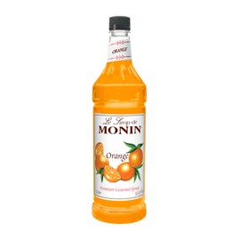 Monin - Orange Flavored Syrup, Plastic Bottle (1 liter)