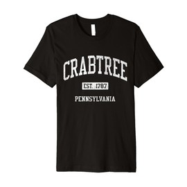 Crabtree Pennsylvania PA JS04 Vintage Athletic Sports Premium T-Shirt