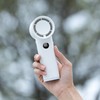 Handheld Fan LED Display Power Adjustable Portable Fan Night Light