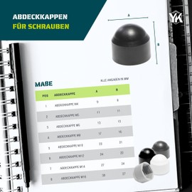 Seckskant Cover Caps Silver Grey M 10 SW 17 Pack of 100