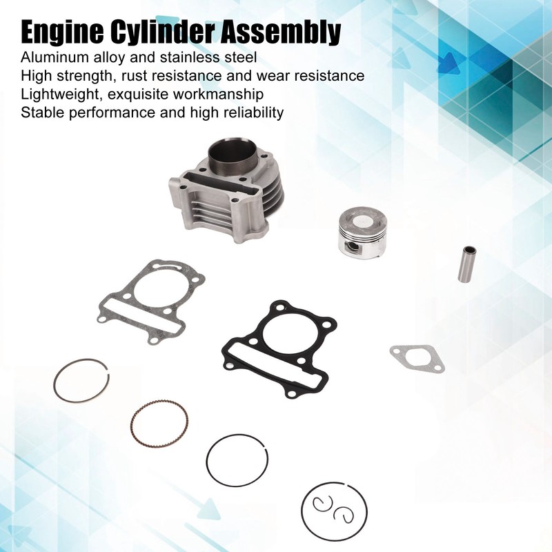 50mm Cylinder Assembly Kit Complete Piston Ring Kit Replacement for