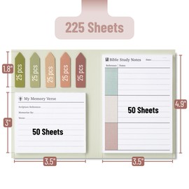 Mr. Pen- Holy Bible Study Sticky Notes, 225 pcs, Vintage Colors, Sticky Note Tabs, Bible Sticky Notes, Sticky Note Set