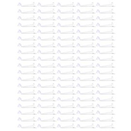 Hoeudjo 20G Clear Earring Retainer Invisible Plastic Earrings Posts Blank Pins Stud Tiny Head Findings with Rubber Backs Earnuts for Men Women Kids 3mm Ball Flat 100PCS