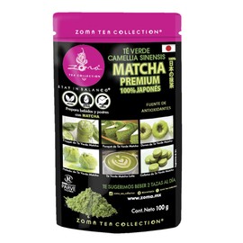 Zoma Tea Collection - MATCHA PREMIUM 100g - 100 JAPONÉS - Té Verde Kosher - Doble de propiedades y beneficios que cualquier otro té  Healthy...       