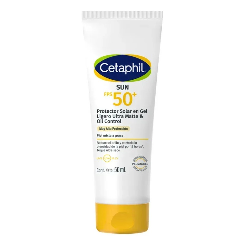 Cetaphil Protector Solar Gel FPS 50 Piel Mixta a Grasa