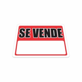 Letrero SE VENDE / SE RENTA 20×25 cm | Estireno rígido resistente a Lluvia | Señal visible para inmuebles, oficinas y terrenos | Fácil instalación NOM-003-SEGOB-2011 facil instalacion y montaje. (SE VENDE)
