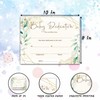 Baby Dedication Certificate, Gold Foil Greenery Certificates of Baby Christening