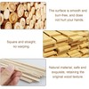 110 Pieces Square Wooden Sticks, Hardwood Sticks, Square Wooden Sticks