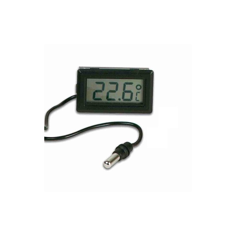 Digital Panel Mount Temperature Thermometer - LCD Display Celsius °C