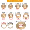 11pcs Solid Brass Router Template Bushing Guides Sets, Bush Guide