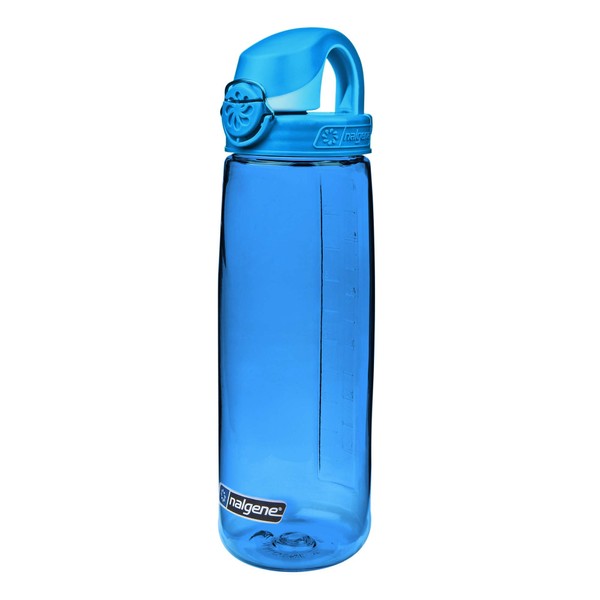 Nalgene Tritan On The Fly Water Bottle, Blue with Glacial Blue, 24Oz