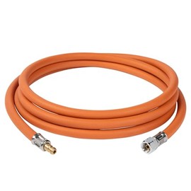 Gas Hose 5 m 500 cm Plug-In Coupling Quick Coupling to 1/4 Inch Left Thread Winterproof -30° Propane Butane 2025