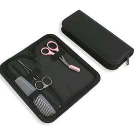 Black Scissor Leather Case Storage Case - WFG71RO / 가위 가죽케이스 검정 가위집 보관케이스-WFG71RO