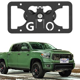 No Drill Front License Plate Bracket Mount Kit Compatible with Toyota Tundra 2022-2024 Installs in Seconds,Front Bumper License Plate Mounting Kit