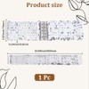 CABODYALS 73mm Silver Wide Elastic Glitter Sequin Dance Belt for