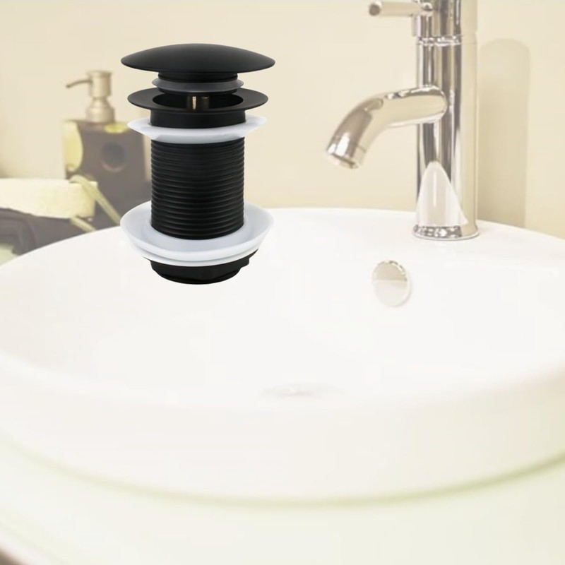 Pop Up Sink Plug Slotted,Slotted Bathroom Waste Plug,Universal Chrome Drain