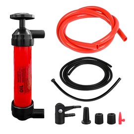 KVAEY Siphon Fluid Transfer Pump, Multi-Use Liquid Transfer Siphon Hand Pump Fluid Extractor Pump, Siphon Fuel Transfer Pump Kit for Gasoline Gas Oil and Liquids, Car Accessories