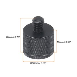 QUARKZMAN 4 Pack Microphone Stand Adapter M10 Female to 1/4 Male Camera Screw Thread Adapter for Microphone Tripod Stand Black