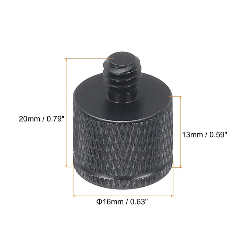 QUARKZMAN 4 Pack Microphone Stand Adapter M10 Female to 1/4