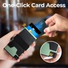 OIHCAZ Card Holder, Metal Card Holder RFID Blocking Pop Up