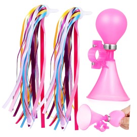 BIUDECO 1pcs Handlebar Streamers Fun Bike Accessories for Girls Easy to Install Stylish and Creative Tassels for Boy Girl Visibility and Outdoor Enjoyment