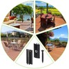 SUPAWAY Pack of 100 Plastic Aluminium Alloy T-Clips for Decking