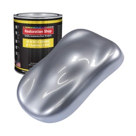 Restoration Shop - Cool Gray Metallic Acrylic Enamel Auto Paint - Gallon Paint Color Only - Professional Single Stage High Gloss Automotive, Car, Truck, Equipment Coating, 2.8 VOC
