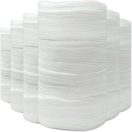 Dlh western Oval Cotton Pads, 2 Packs of 150 Pcs Each, 300 Count Total, White