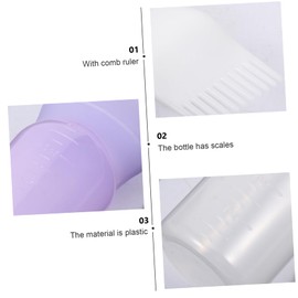 FOMIYES Pcs Hair Coloring Bottle Set Shampoo Comb Bottles for Easy Dye Applicator Home Hairdressing Kit Plastic