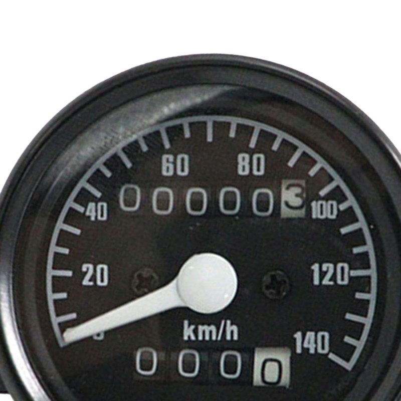 Universal Motorcycle Speedometer 12V 0 to 140KM/h Retro Odometer Modification