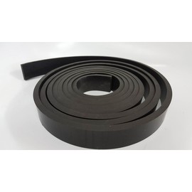 Rubber Sheet Warehouse .375" (3/8") Thick x 6" Wide x 5' long -Neoprene Rubber Strip Commercial Grade 65A, Smooth Finish, Solid Rubber, Perfect for Weather Stripping, Gasket, Costume & DIY Projects …