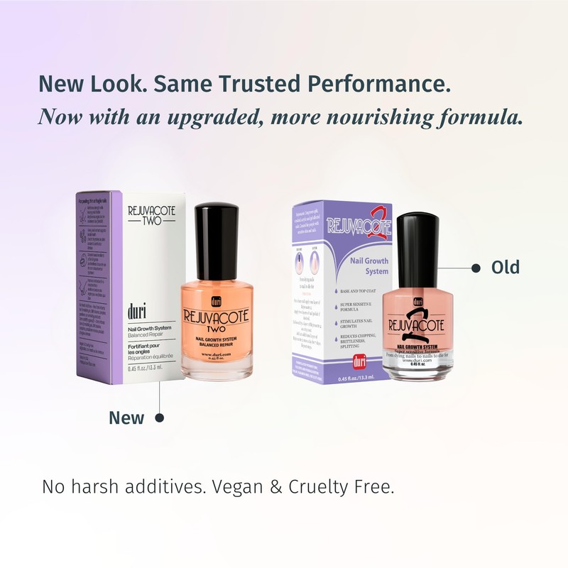 Duri Rejuvacote 2 Nail Growth Base and Top Coat, Balanced