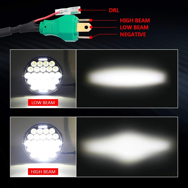 COWONE 5D 5-3/4 5.75" LED Headlight for LED Projector Headlights
