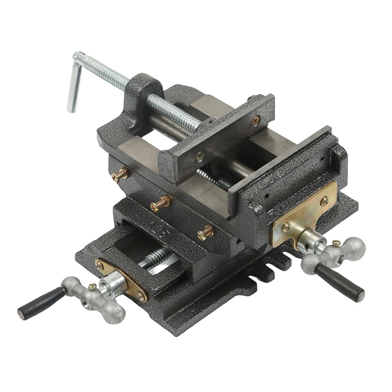 Thomletha 5 Inch Cross Slide Drill Press Vise double Way