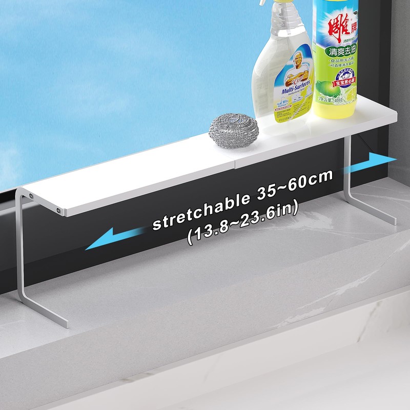 WOCHUANGSI 1pc Small Narrow Shelf for Windowsill Kitchen Spice Rack