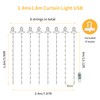 Hoteril LED USB Lichtervorhang 2.4mx1.8m, Lichterketten vorhang mit 8 Modi