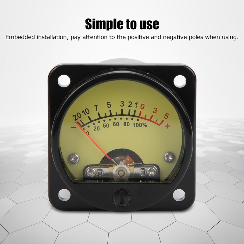 45mm Power Amplifier Tube VU Level Meter with Backlight DB