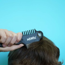 NitWits Lice Comb - 3-in-1 Lice and Nit Remover + Detangler + 5X Magnifying Glass 80g
