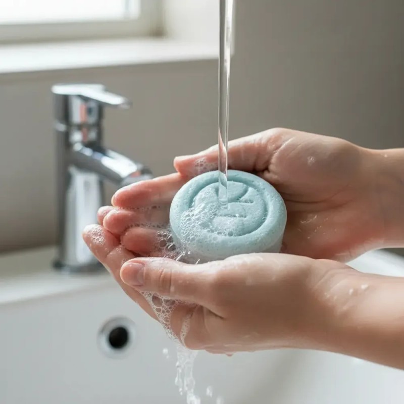 Shampoo Solido Orgánico Vegano, No Parabenos Siliconas O Lss