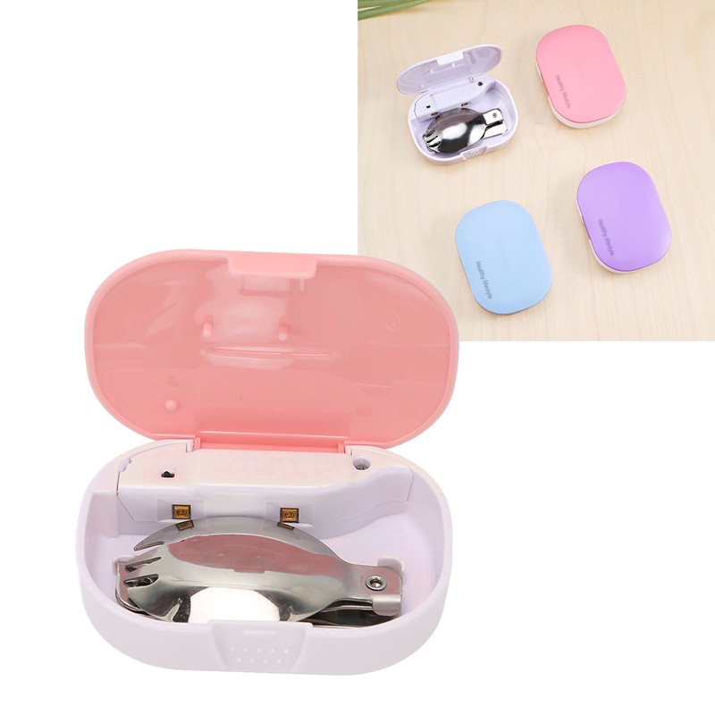UV Sanitizer Box Foldable Spoon Set Portable Mini Size Auto
