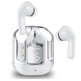 Kosiehouse Auricular Bluetooth inalámbrico Carga rápida Mini Auricular inalámbrico Bluetooth Agua audifonos Inalámbricos Bluetooth a Prueba de táctil (Blanco)