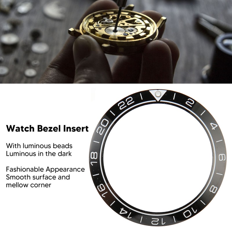 Watch Bezel Insert 41.5mm Ceramic Watch Bezel Ring Repair Replacement