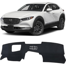 Tapete Cubierta para Tablero para Mazda 2020-2025 2026 CX-30 CX30 Accesorios (con HUD) Material de Franela Negra Antideslizante Tapete Cubierta para Tablero Parasol Protector contra Resplandor