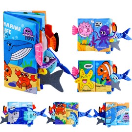 Libro de tela de animales oceánicos
